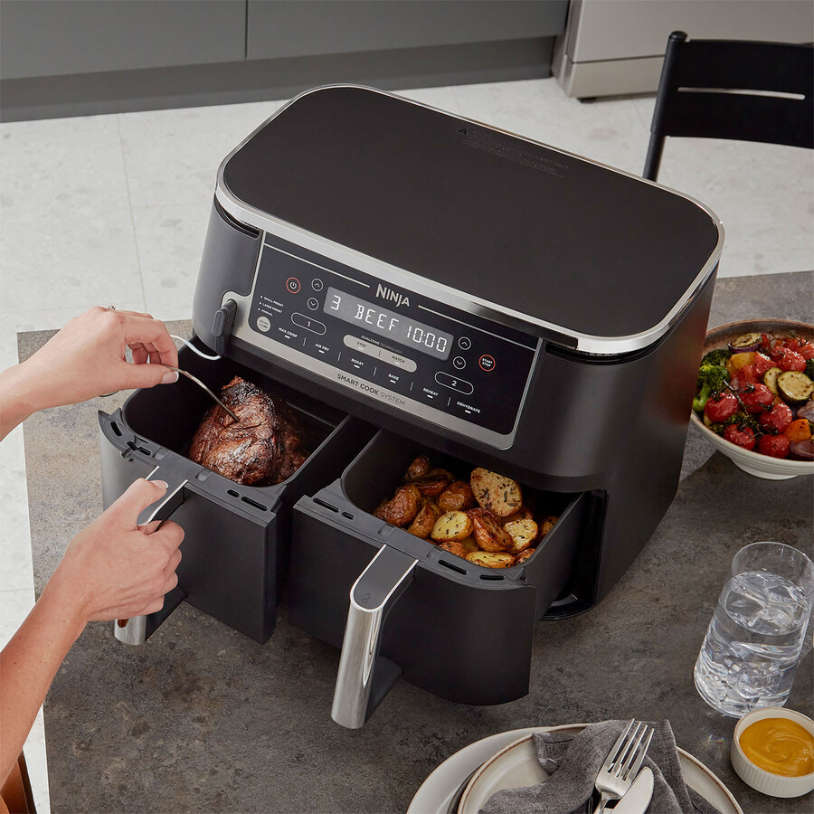 ninja foodi max dual zone airfryer met smart cook system af451uk