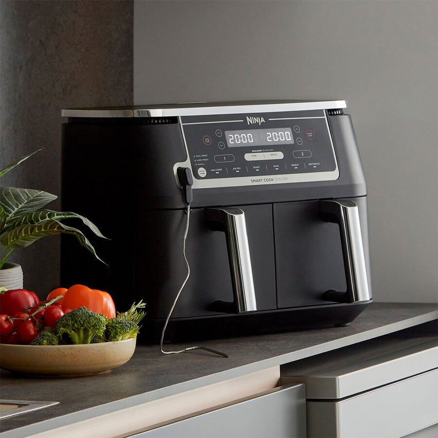 ninja foodi max dual zone airfryer met smart cook system af451uk