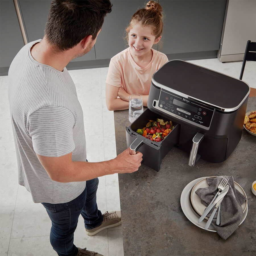 ninja foodi max dual zone airfryer met smart cook system af451uk