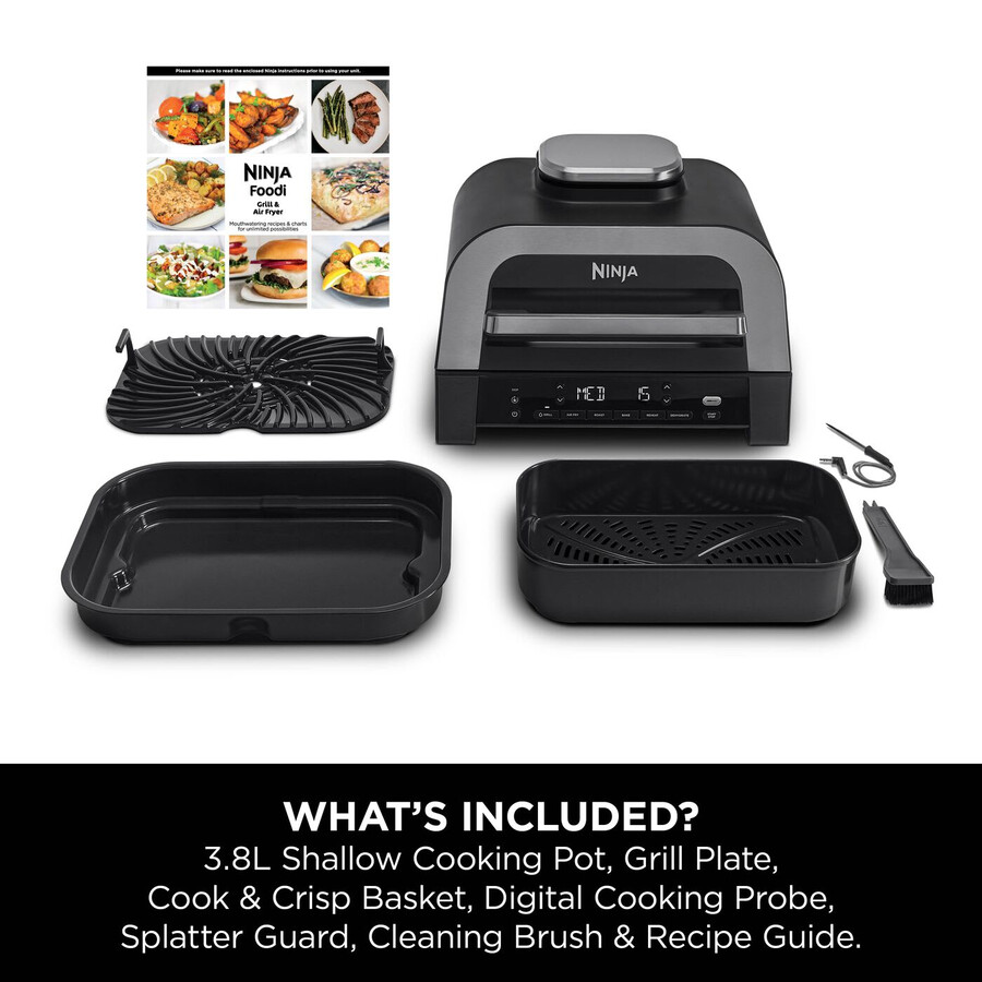 ninja 6-in-1 max grill airfryer dg551uk