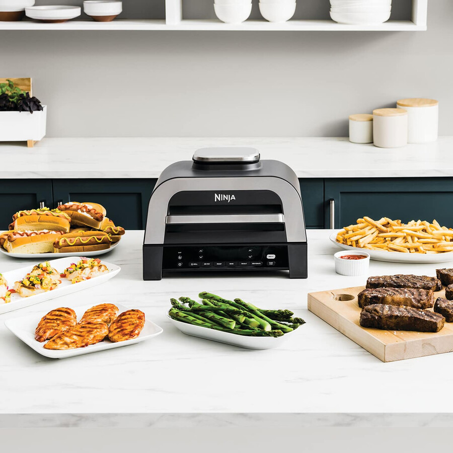 ninja 6-in-1 max grill airfryer dg551uk