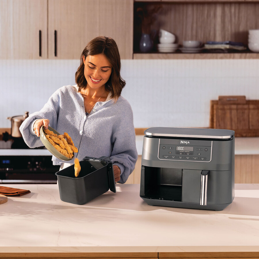 ninja 6-in-1 dual zone airfryer 7.6l dz300uk
