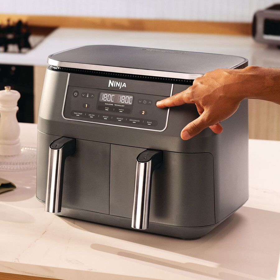 ninja 6-in-1 dual zone airfryer 7.6l dz300uk