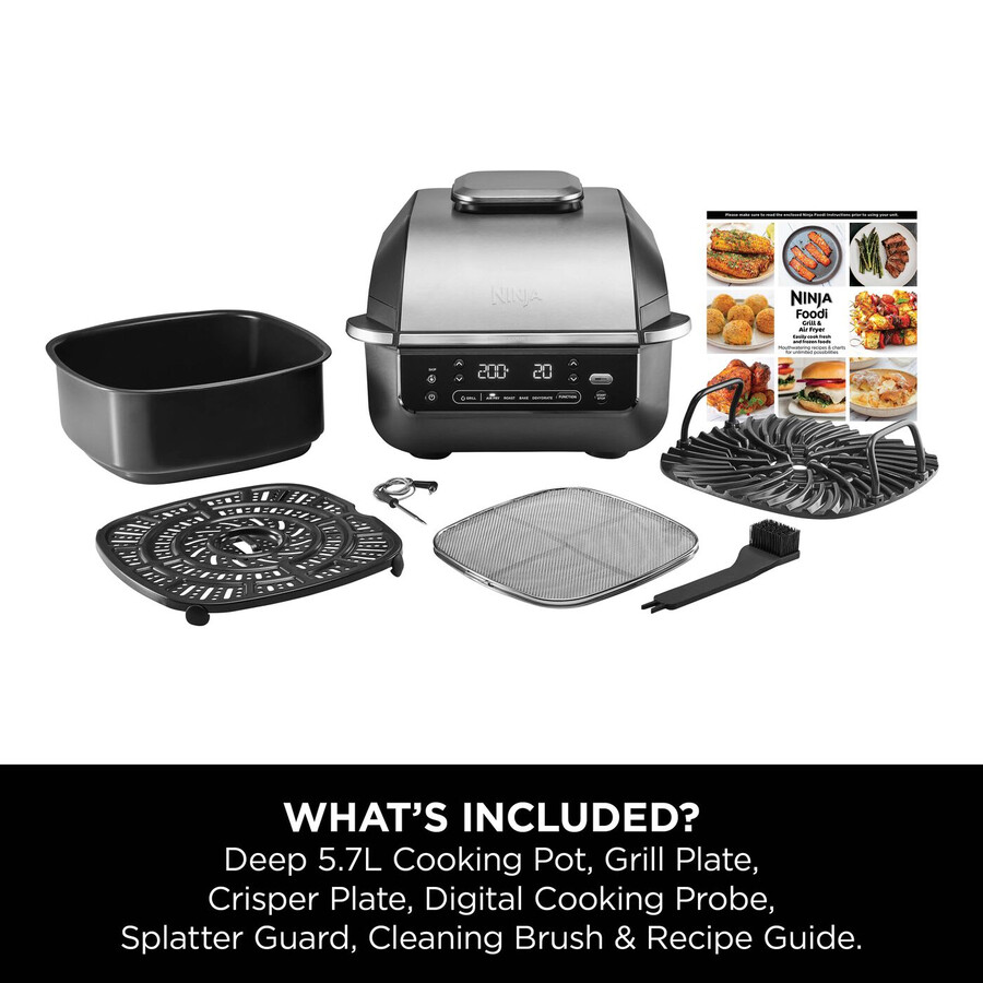 ninja 5-in-1 grill airfryer eg351uk