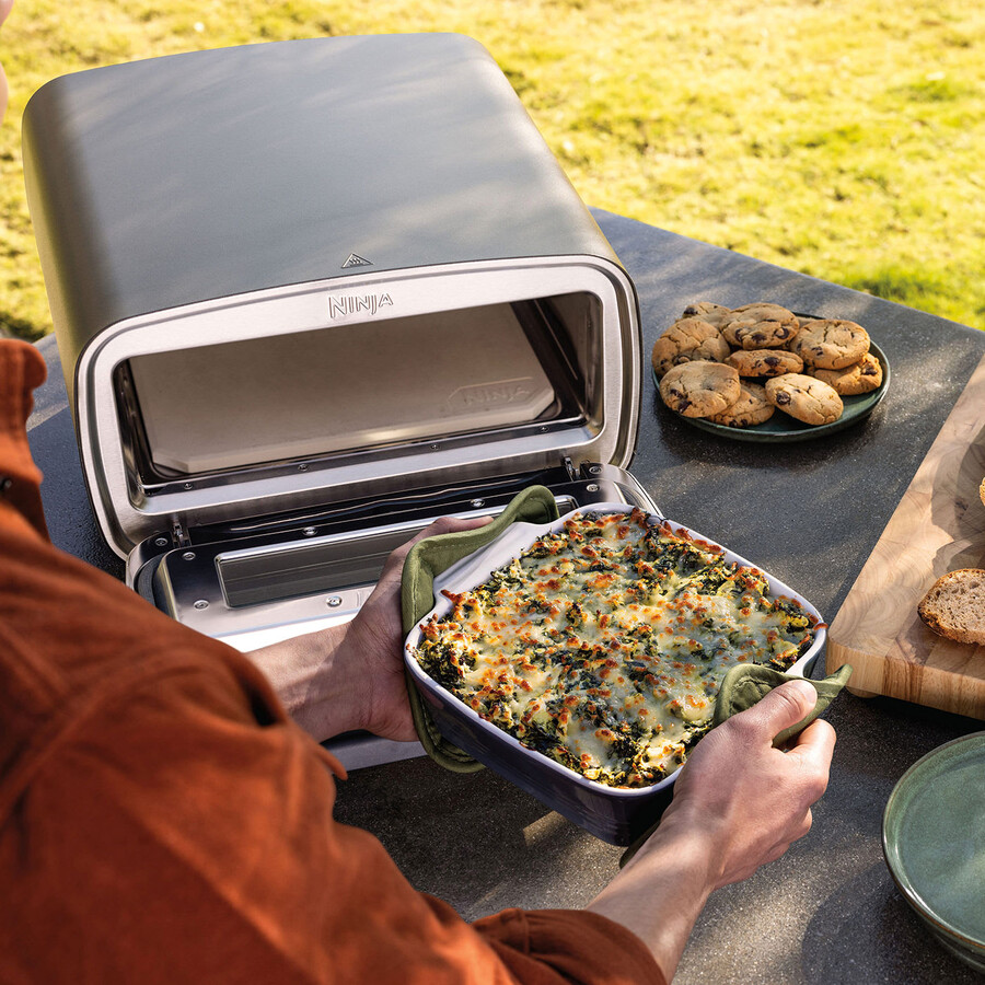 ninja artisan elektrische buitenpizzaoven en airfryer mo201uk