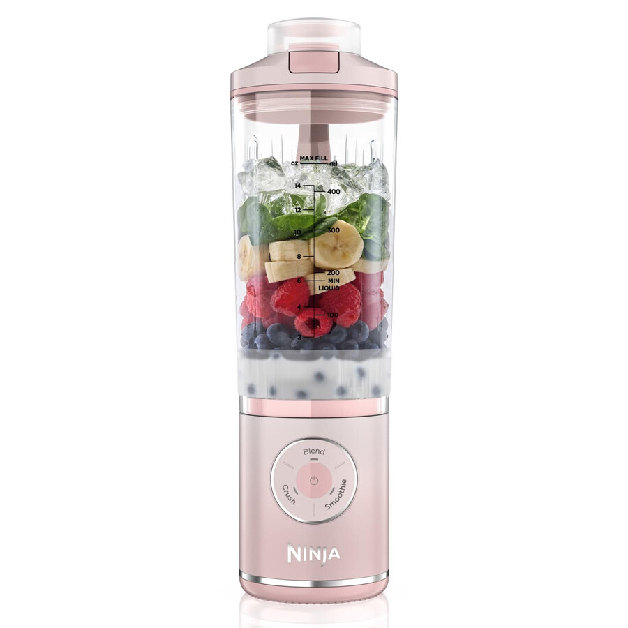 ninja blast max draagbare blender - dusty pink bc251ukpk