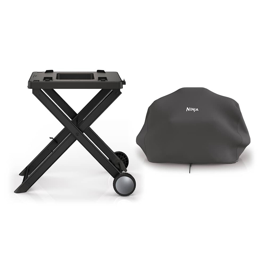 ninja woodfire elektrische barbecue grillstandaard en hoes set