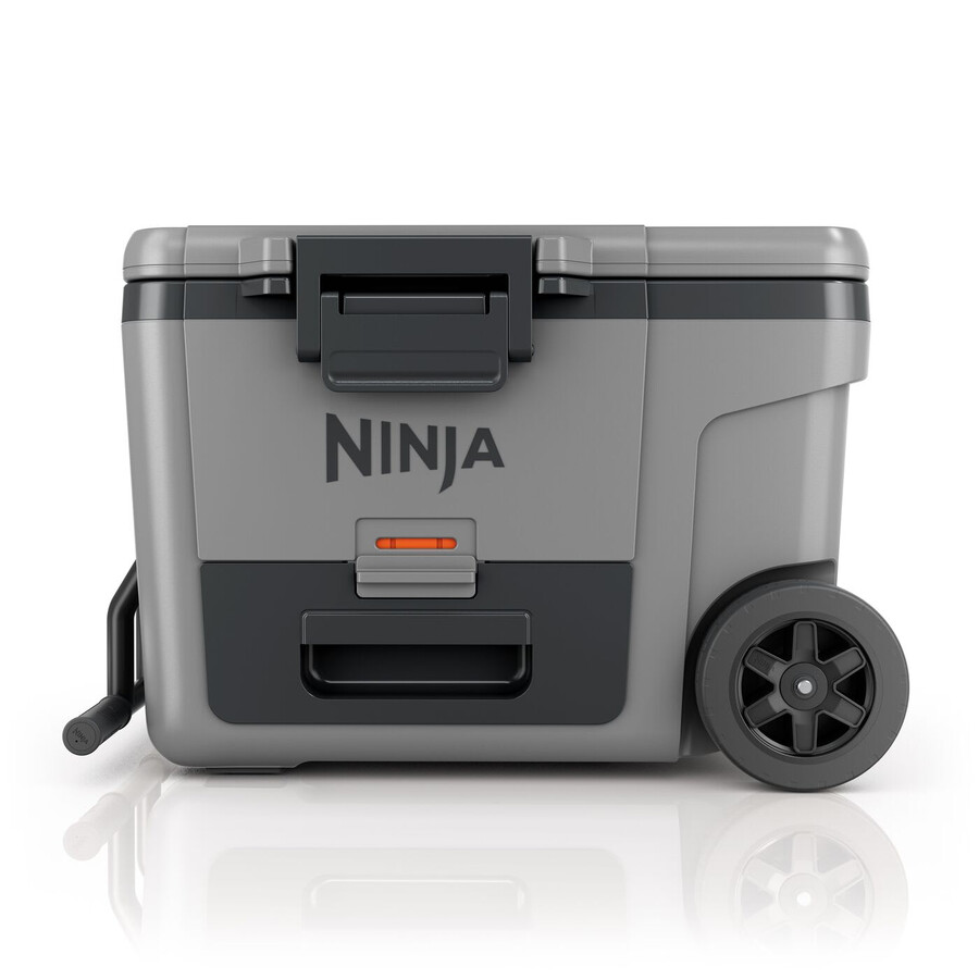 ninja frostvault 45qt42l koelbox op wielen met droogzone leigrijs fb245ukgy