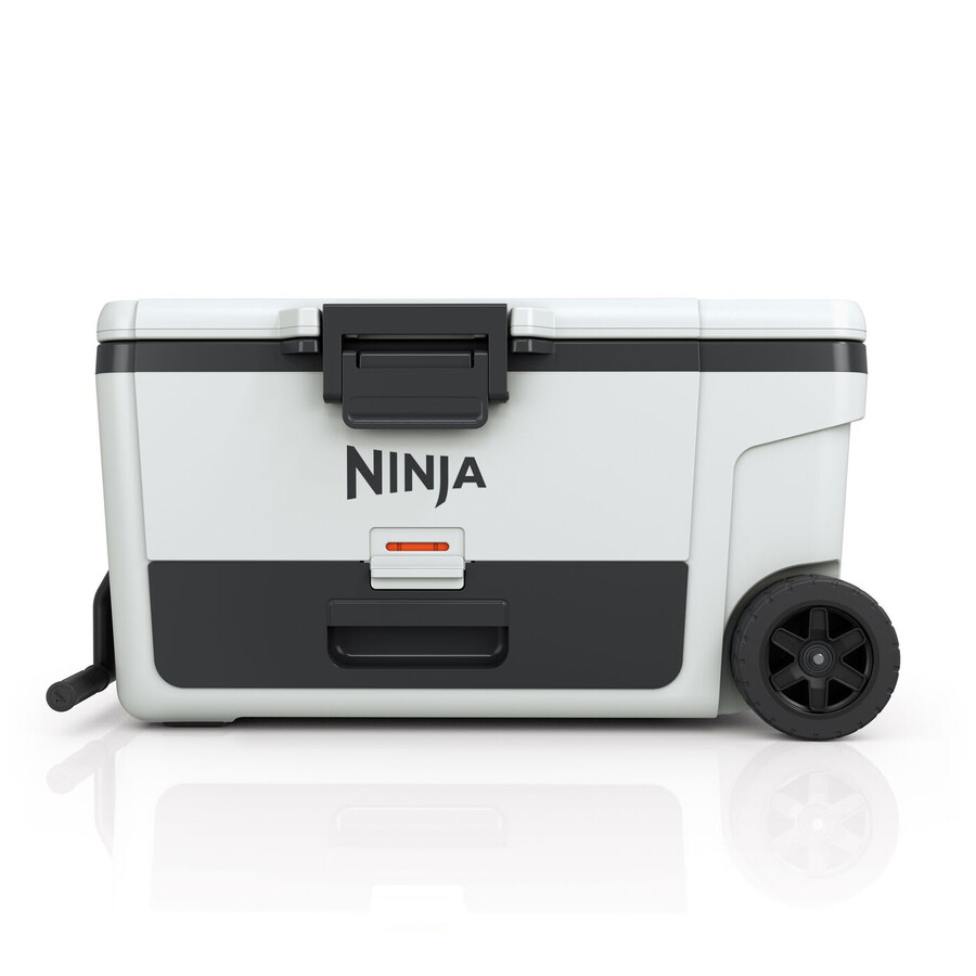 ninja frostvault 65qt61l koelbox op wielen met droogzone cloud white fb265euukwh