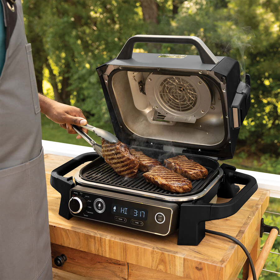 ninja woodfire elektrische barbecuegrill en rookoven og701uk