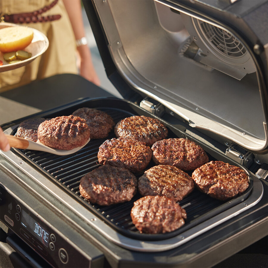 ninja woodfire pro xl elektrische barbecuegrill en rookoven met standaard en hoes