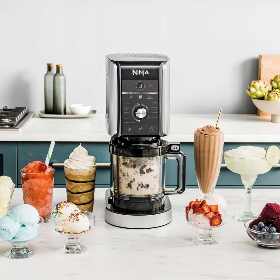 ninja creami deluxe 10-in-1 ijs- en bevroren drankmaker set van 4 bakjes