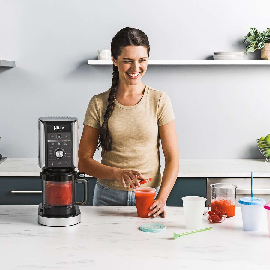 ninja creami deluxe 10-in-1 ijs- en bevroren drankmaker set van 4 bakjes