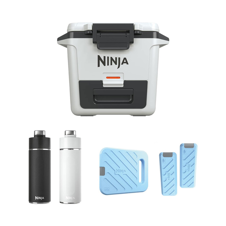 ninja frostvault 30qt28l koelbox koelelement en drinkfles bundel