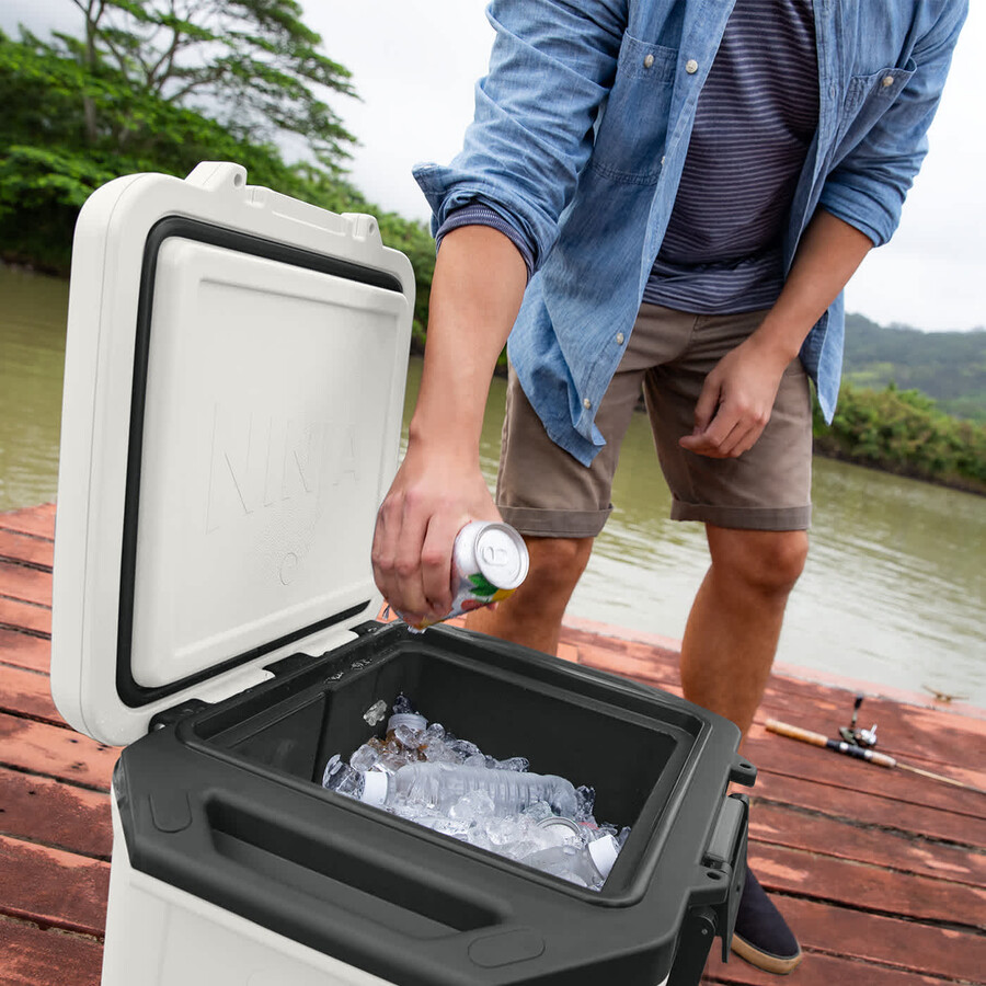 ninja frostvault 30qt28l koelbox koelelement en drinkfles bundel