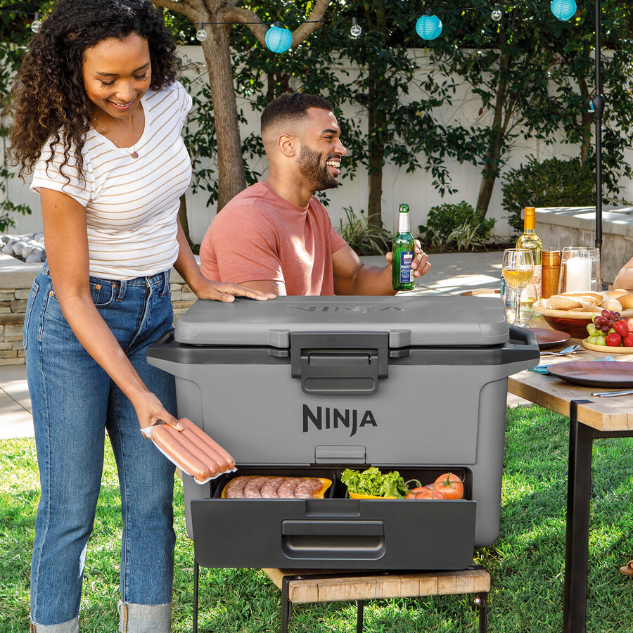 ninja frostvault 50qt47l koelbox koelelement en drinkfles bundel