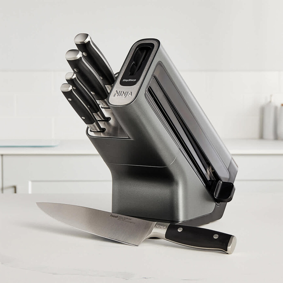 ninja foodi staysharp messenblok met geïntegreerde slijper – 5-delige set k32005uk