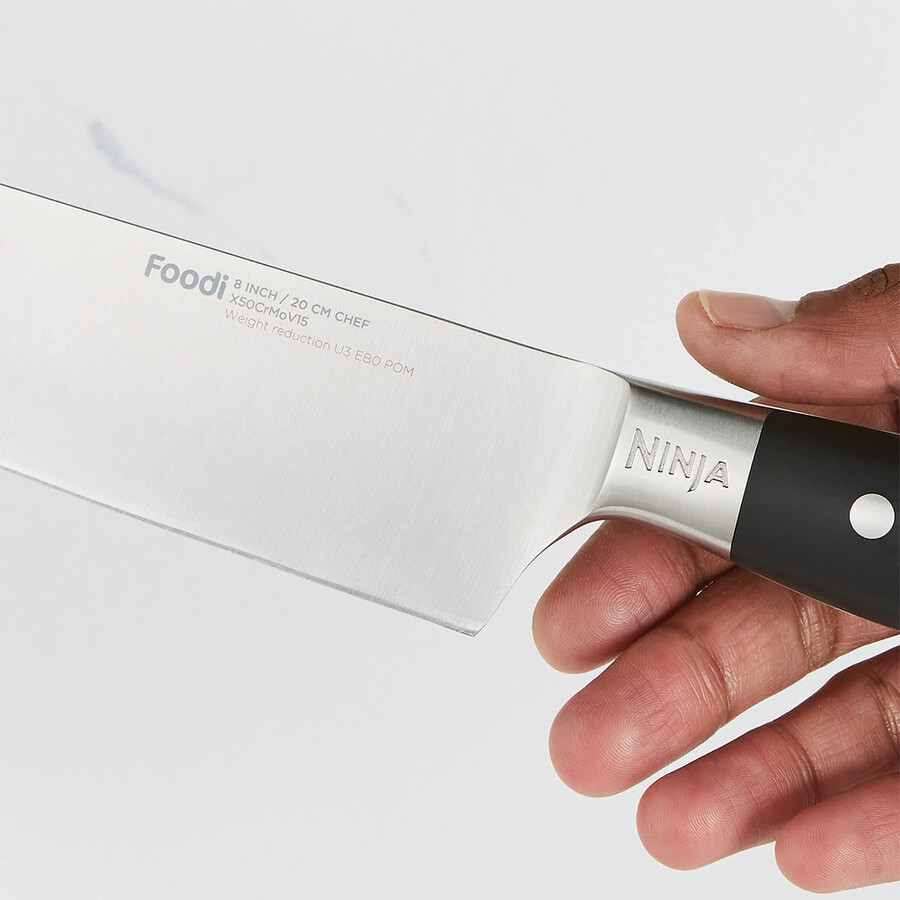 ninja foodi staysharp messenblok met geïntegreerde slijper – 6-delige set cyber space k32006ukcyd