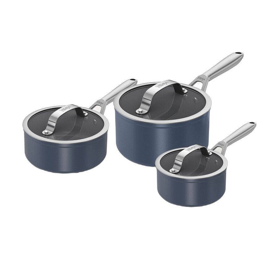 zerostick ceramic pro - 3-delige sauspannenset - middernachtblauw