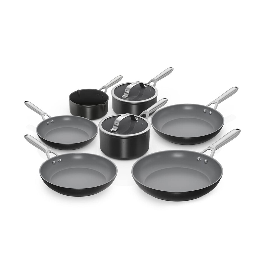 ninja ceramic pro zwarte kookgerei set - 7-delige set
