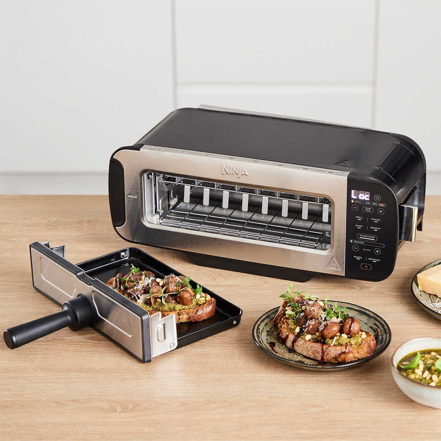 ninja foodi 3-in-1 broodrooster grill panini-pers zwart st200uk