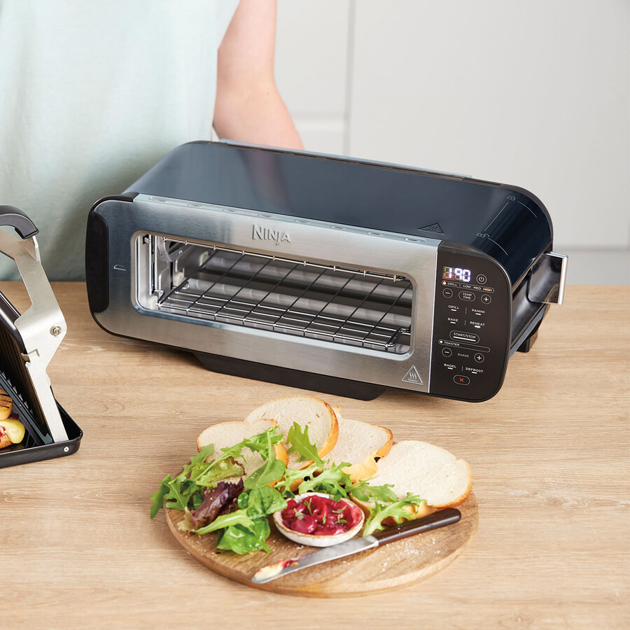 ninja foodi 3-in-1 broodrooster grill panini-pers - cyber space st200ukcyd