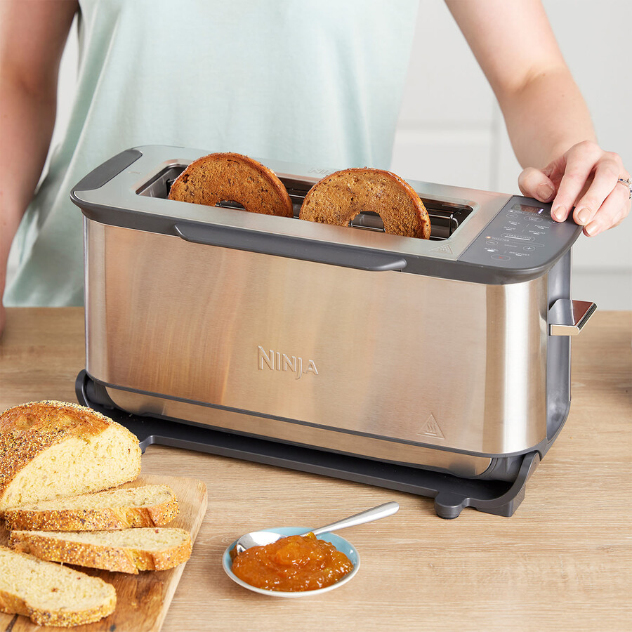 ninja foodi 3-in-1 broodrooster grill panini-pers roestvrij staal st202uk