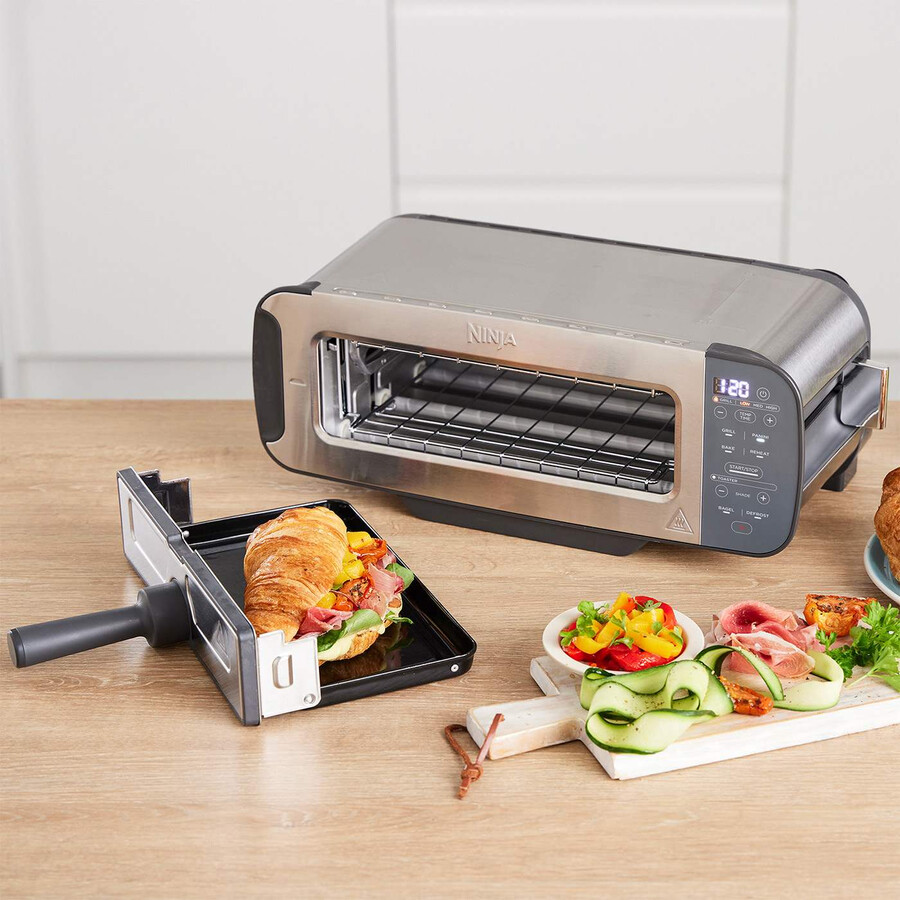 ninja foodi 3-in-1 broodrooster grill panini-pers roestvrij staal st202uk