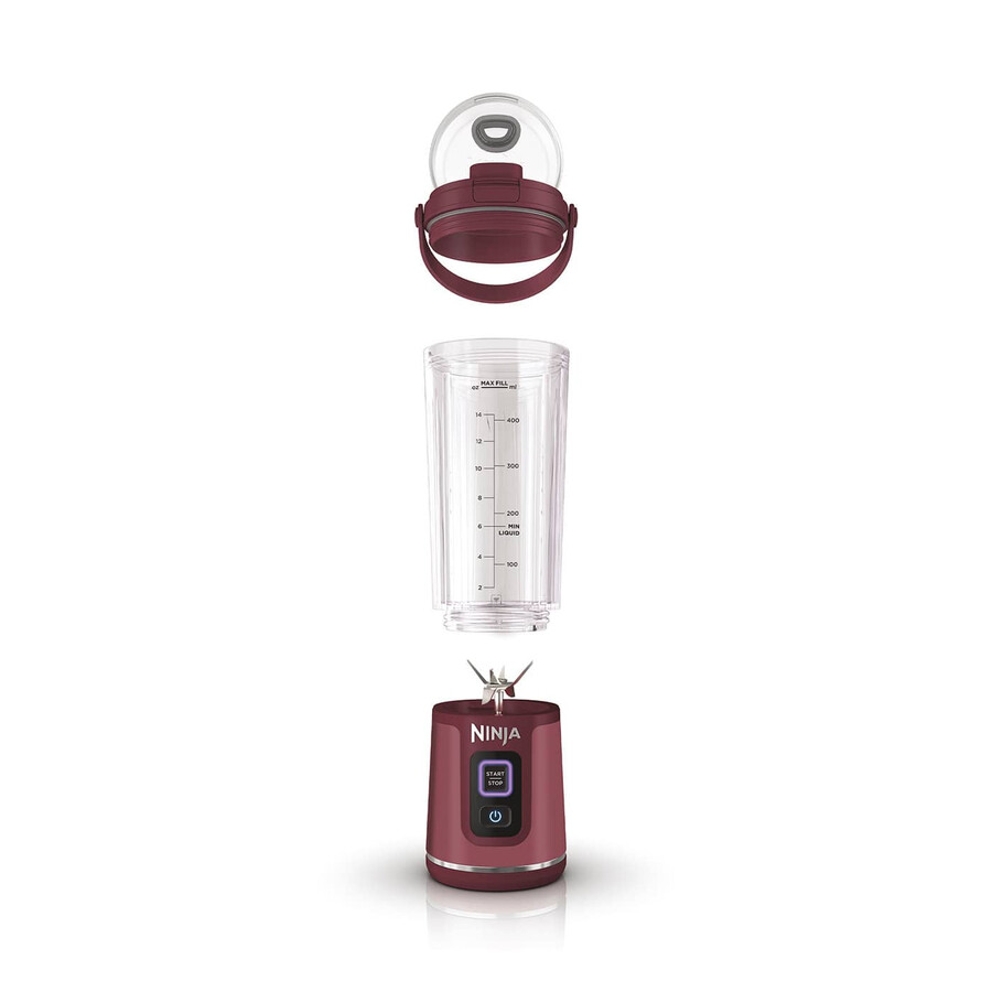 ninja blast draadloze draagbare blender – cranberry bc151ukcr