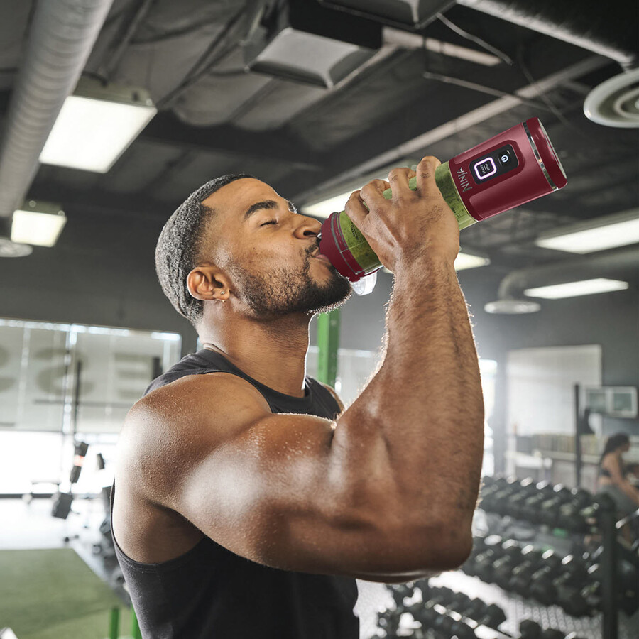 ninja blast draadloze draagbare blender – cranberry bc151ukcr