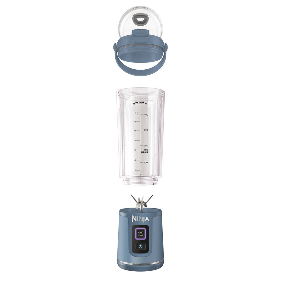 ninja blast draadloze draagbare blender – denimblauw bc151uknv