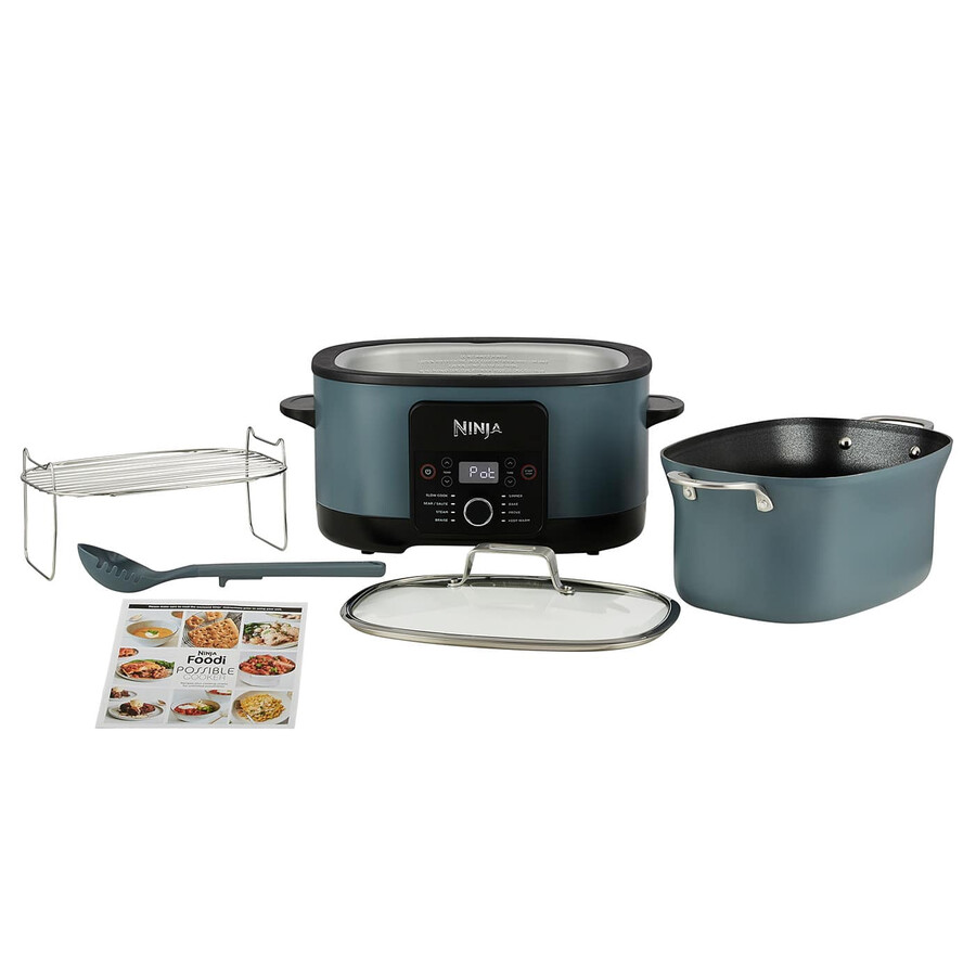 ninja foodi 8-in-1 possiblecooker slowcooker multicooker zeezoutgrijs mc1001uk