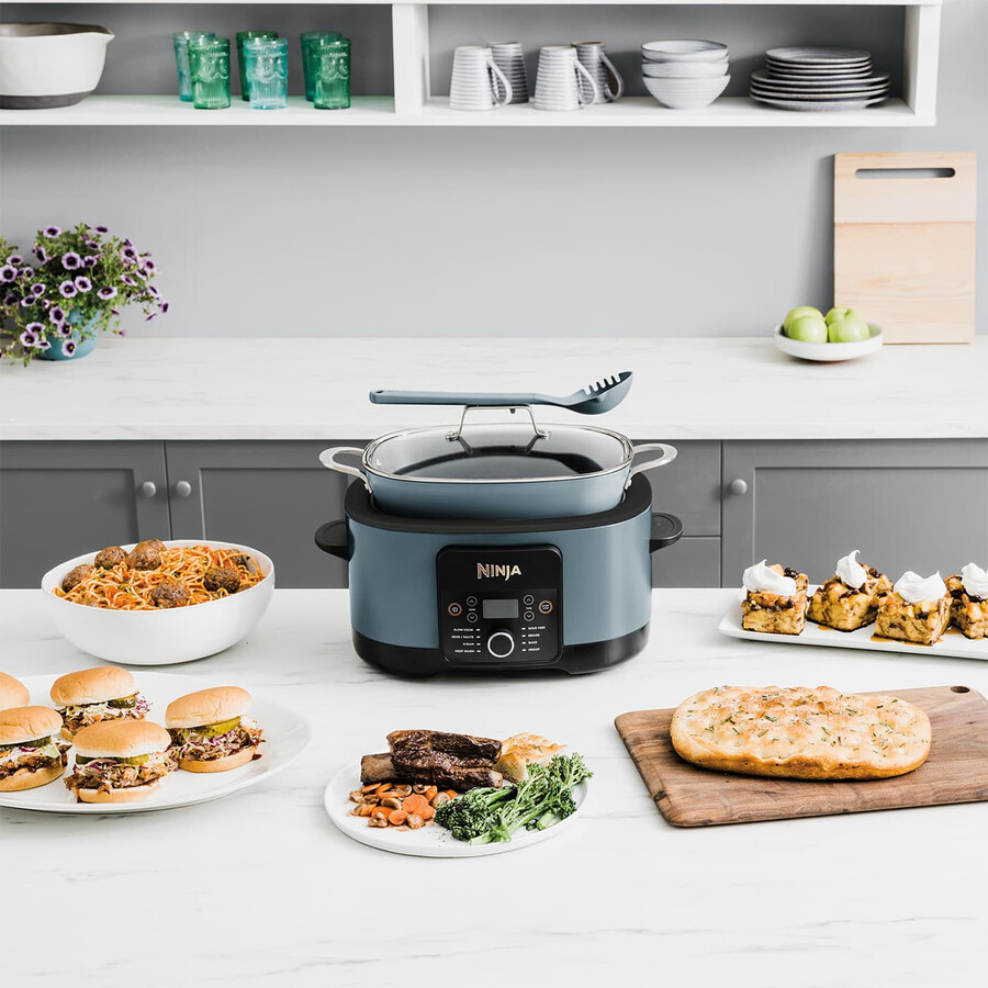 ninja foodi 8-in-1 possiblecooker slowcooker multicooker zeezoutgrijs mc1001uk