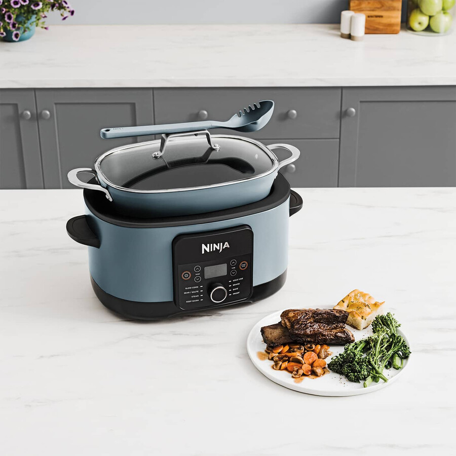 ninja foodi 8-in-1 possiblecooker slowcooker multicooker zeezoutgrijs mc1001uk