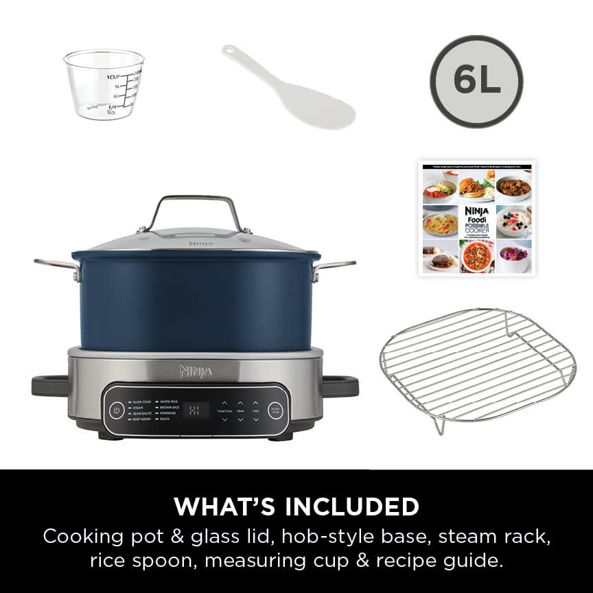 ninja foodi 8-mode 6l possiblecooker rijst- slowcooker mc1101uk