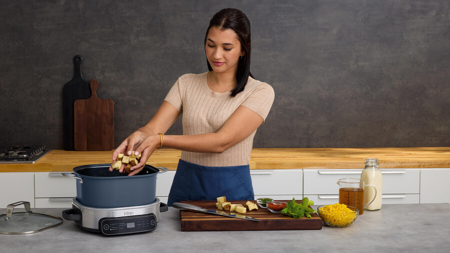 ninja foodi 8-mode 6l possiblecooker rijst- slowcooker mc1101uk