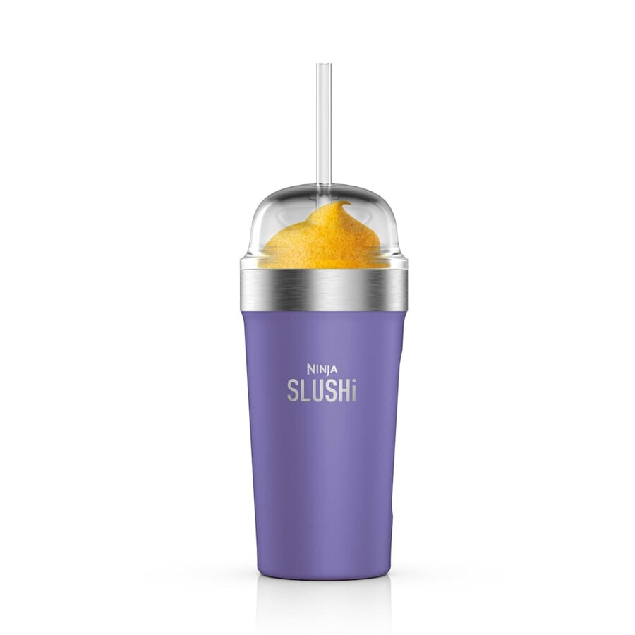 ninja slushi geïsoleerde bubbelbeker met deksel en rietje – paars xskbblpleuk
